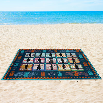 The Doctors Collection Art Sand-proof Beach Blanket
