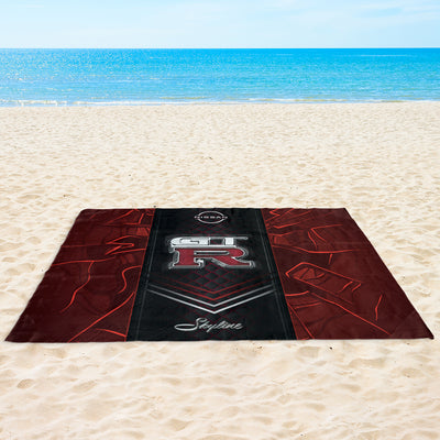 Skyline GTR Art Sand-proof Beach Blanket (v.2)