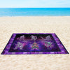 Godzilla Purple Art Sand-proof Beach Blanket (v.3)