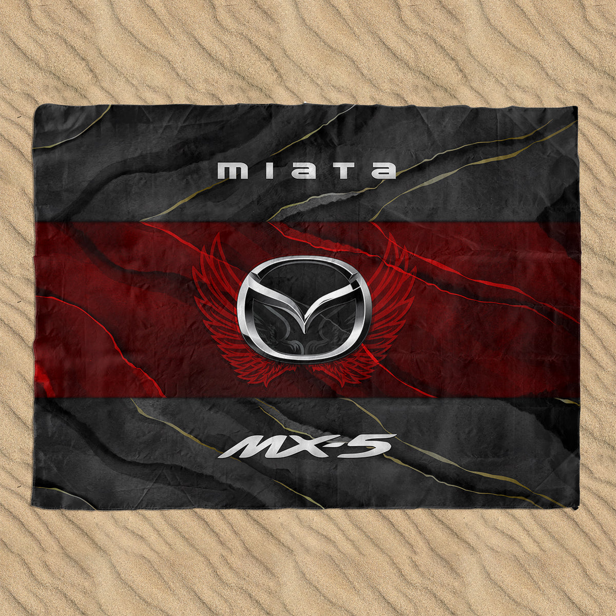Miata Art Sand-proof Beach Blanket (v.2)