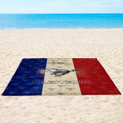 Mustang Art Sand-proof Beach Blanket (v.2)