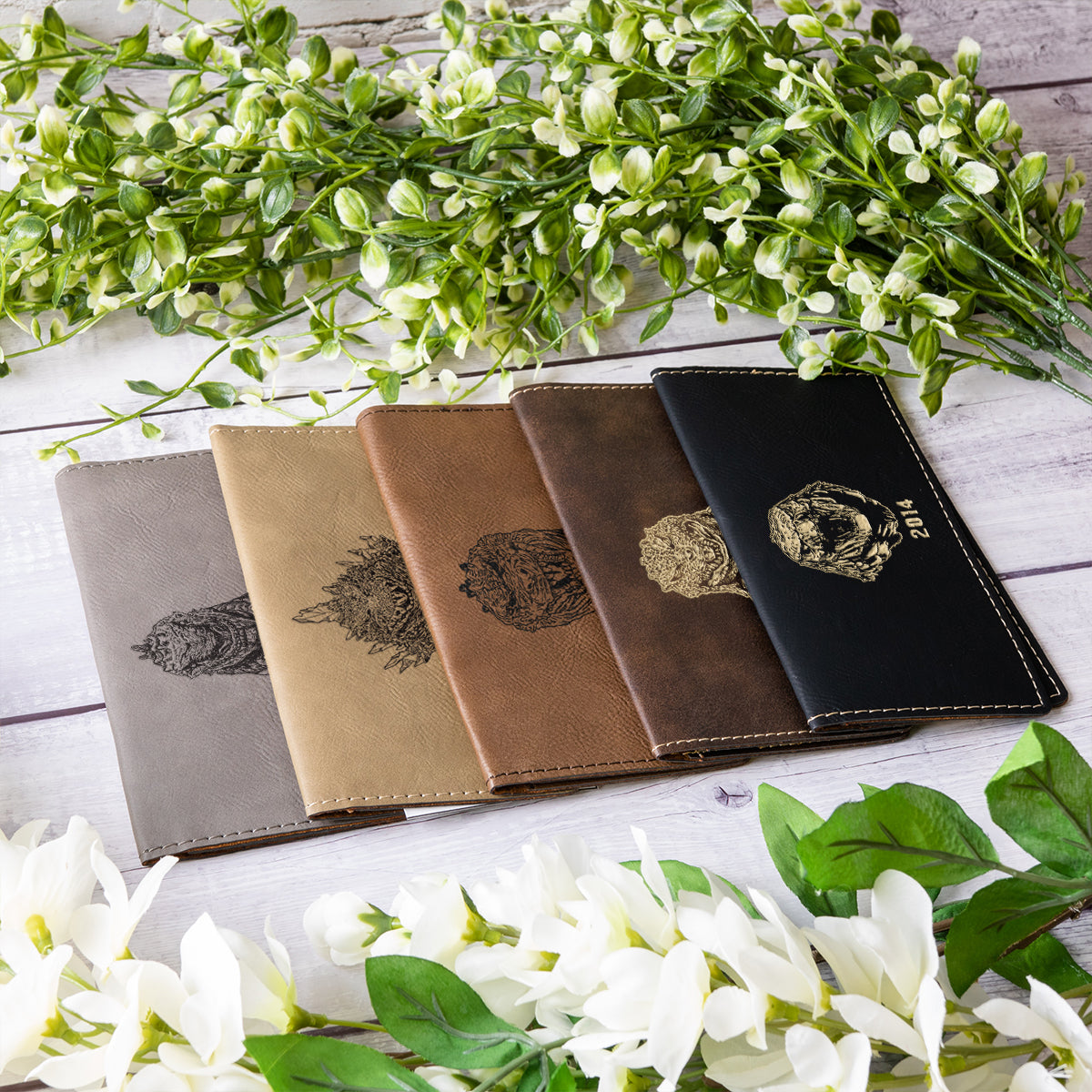 Godzilla Portrait Collection Leather Checkbook Cover