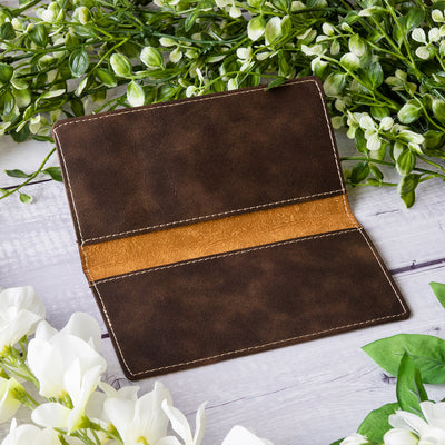 Challenger Silhouette Collection Leather Checkbook Cover