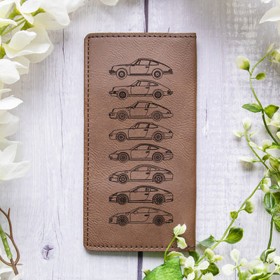 911 Silhouette Collection Leather Checkbook Cover