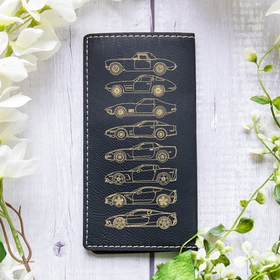 Vette Silhouette Collection Leather Checkbook Cover