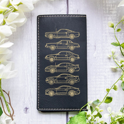 Mustang Silhouette Collection Leather Checkbook Cover