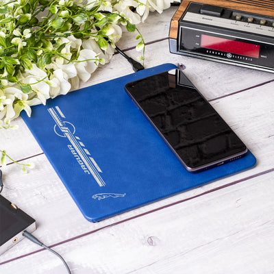 Jaguar Leather Wireless Phone Charging Mat