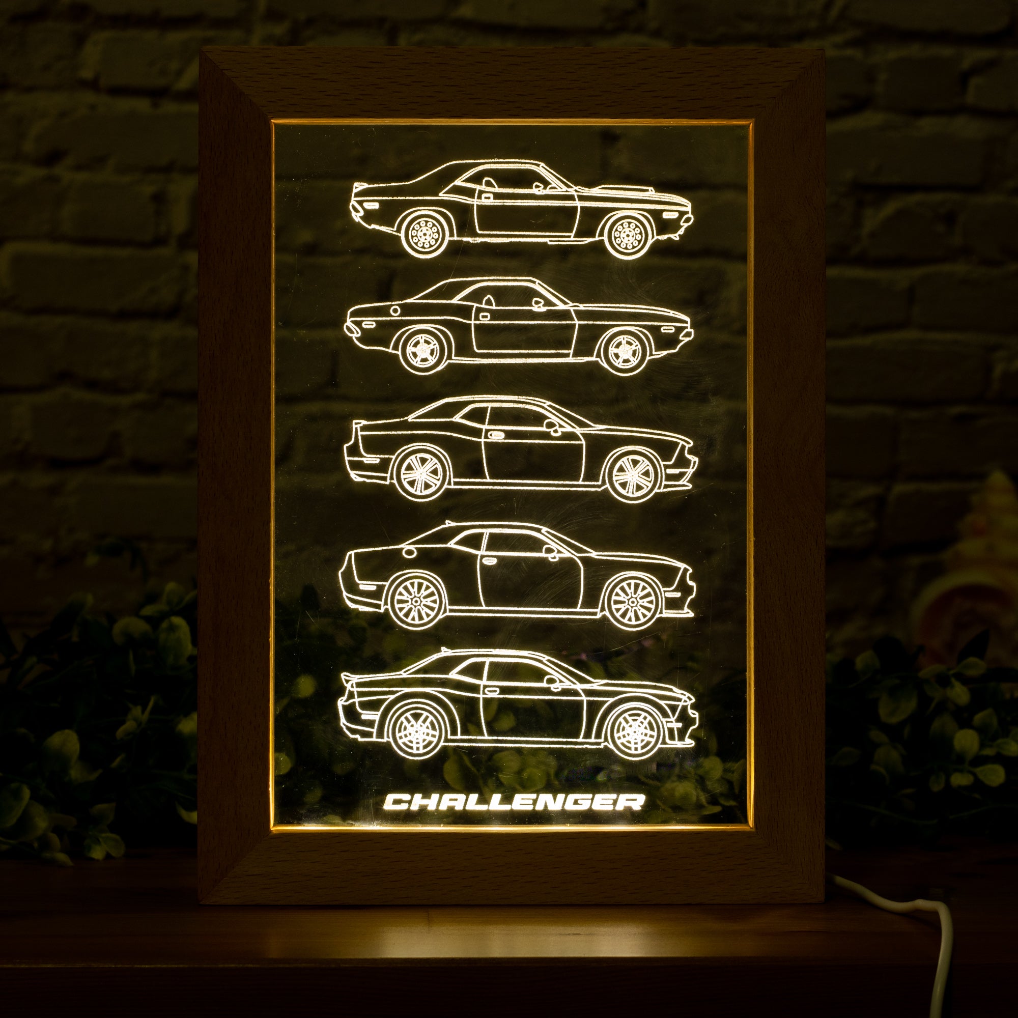 Challenger Silhouette Collection Framed Led Night Light