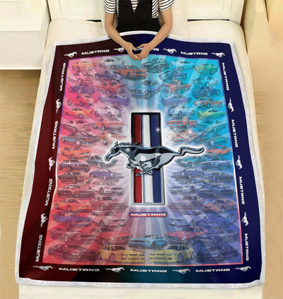 Mustang New Collection Art Fleece Blanket