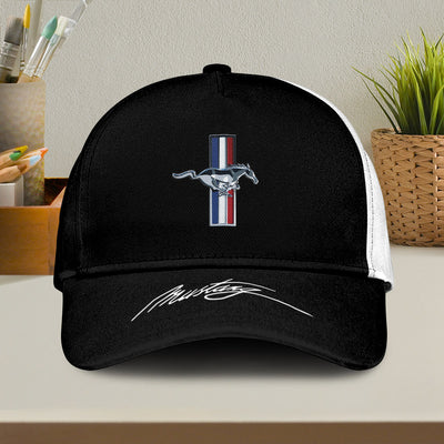 Mustang All Over Print Baseball/Trucker Cap v.2