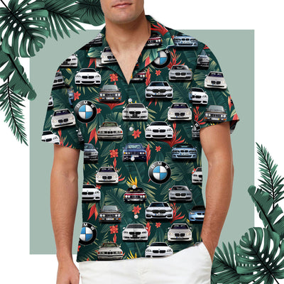 B.M.W Front Collection Hawaiian Shirt - B.M.W Aloha Shirt For Beach and Summer