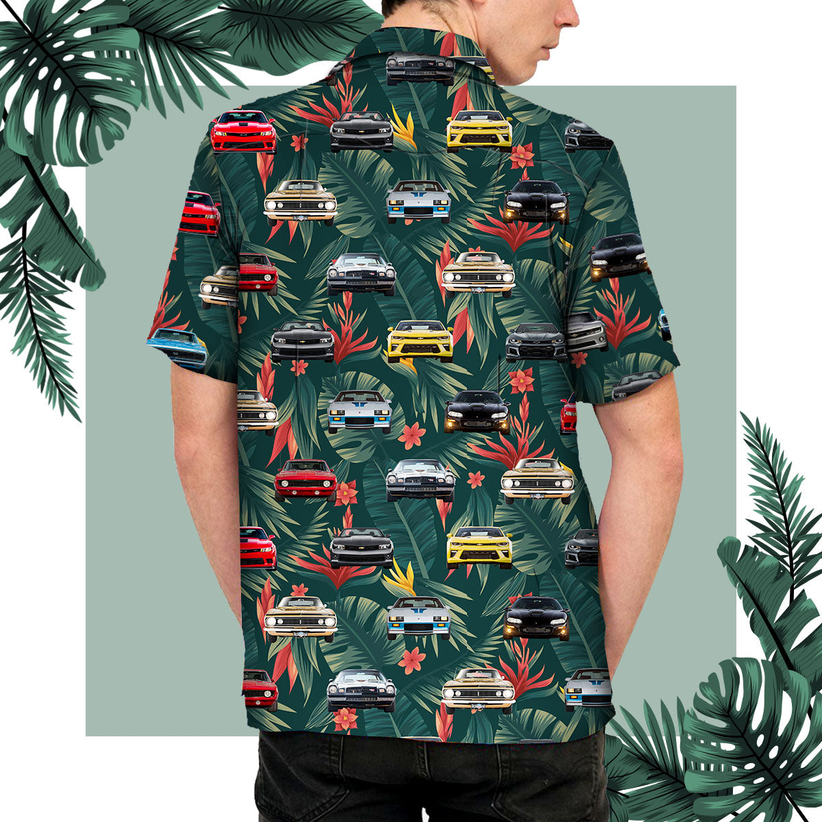 Camaro Front Collection Hawaiian Shirt - Camaro Aloha Shirt For Beach ...
