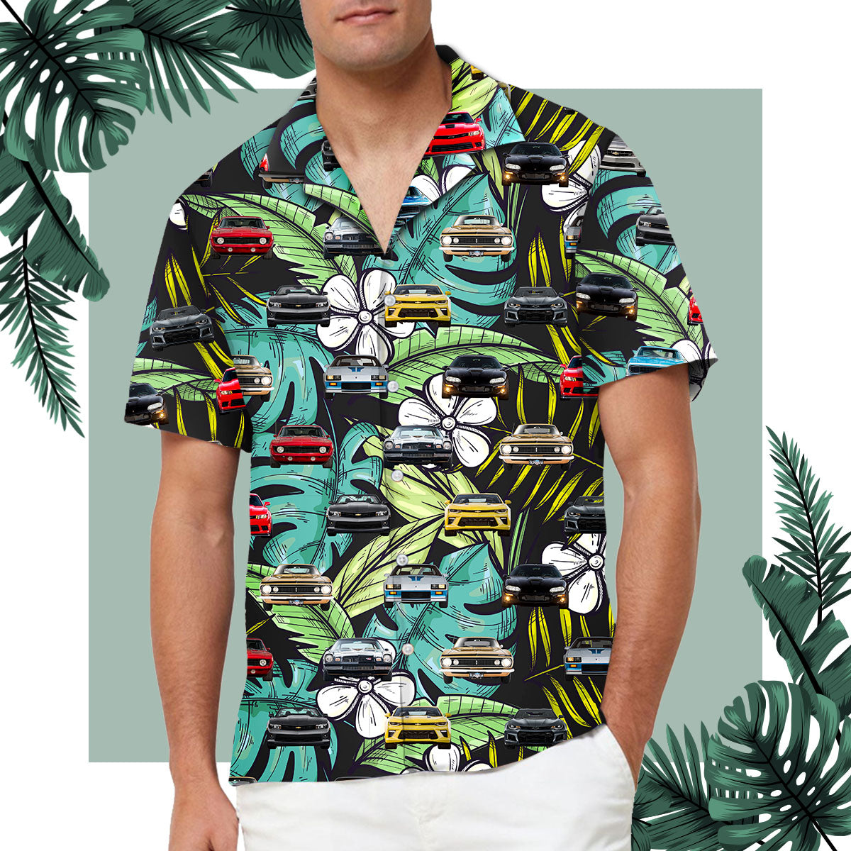 Camaro Front Collection Hawaiian Shirt - Camaro Aloha Shirt For Beach ...