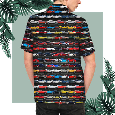 Mustang Side Collection Hawaiian Shirt - Mustang Aloha Shirt For Beach and Summer