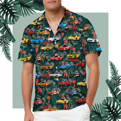 2024 Vette Collection Hawaiian Shirt - Vette Aloha Shirt For Beach and Summer