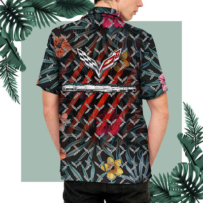 Vette Evolution Hawaiian Shirt - Vette Aloha Shirt For Beach and Summer