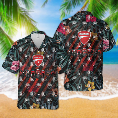 Ducati Evolution Hawaiian Shirt - Ducati Aloha Shirt For Beach and Summer