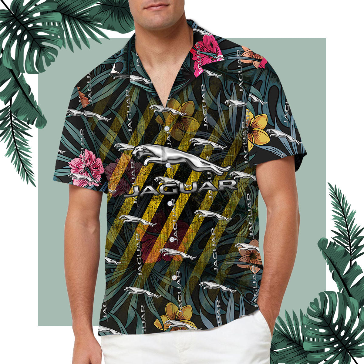 Jaguar Evolution Hawaiian Shirt - Jaguar Aloha Shirt For Beach and Summer
