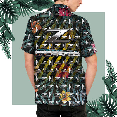 Z Evolution Hawaiian Shirt - Z-car Aloha Shirt For Beach and Summer