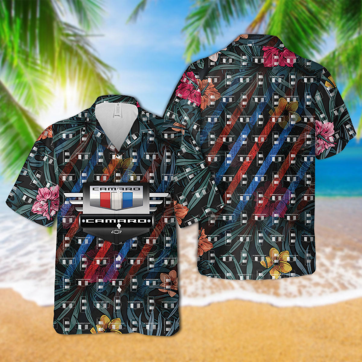 Camaro Emblem Art Hawaiian Shirt