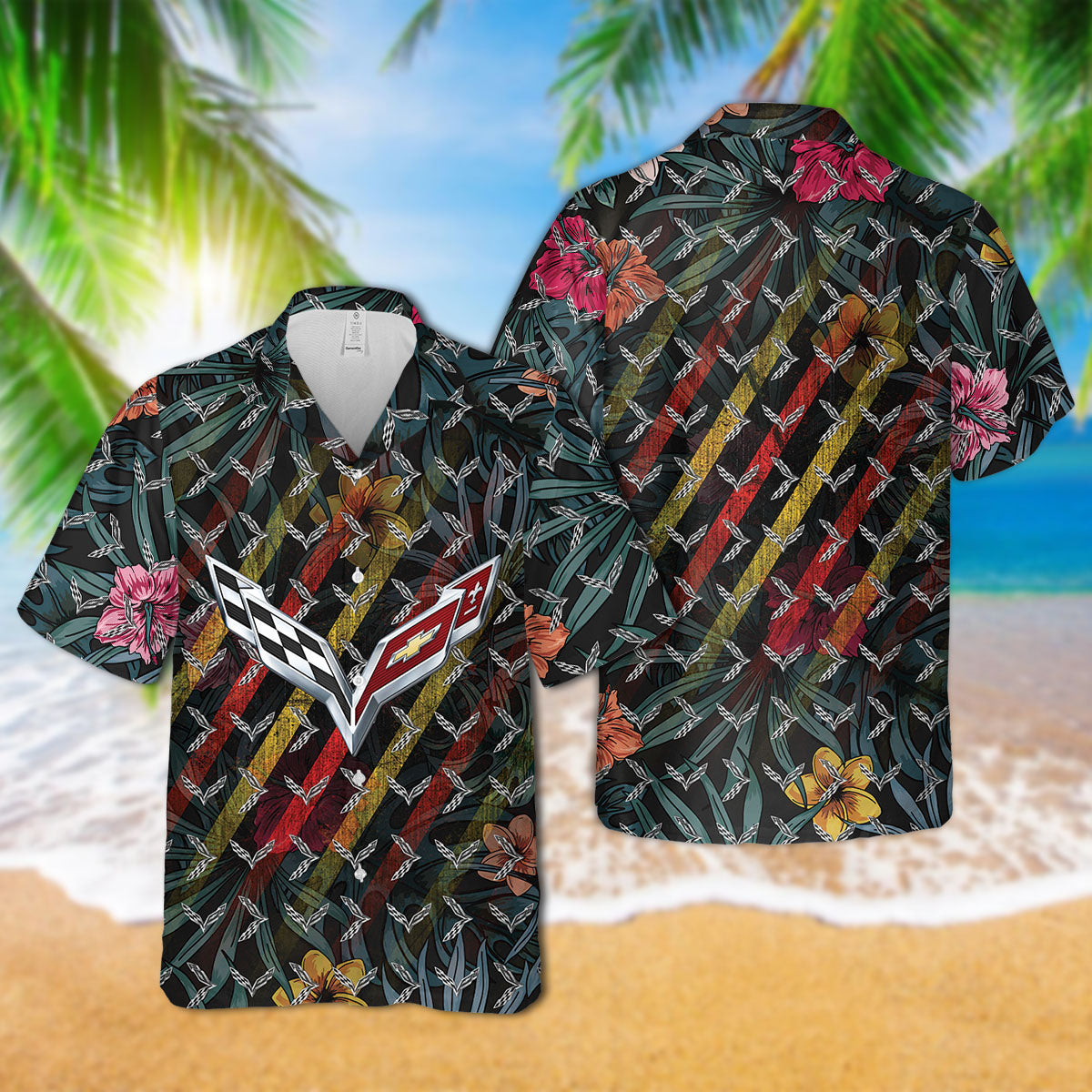 Vette Emblem Art Hawaiian Shirt