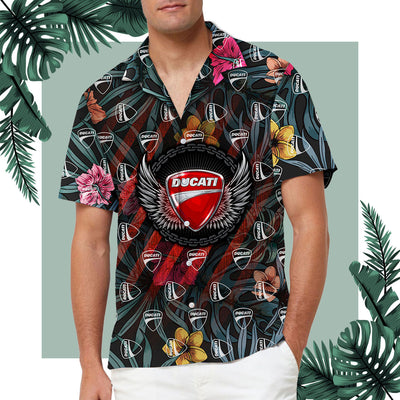 Ducati Emblem Art Hawaiian Shirt