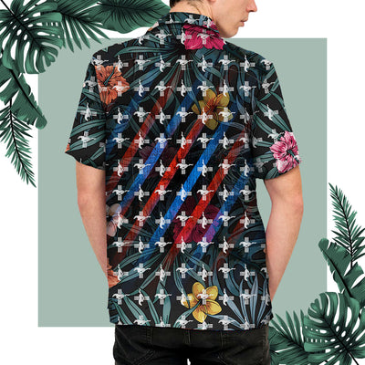 Mustang Emblem Art Hawaiian Shirt