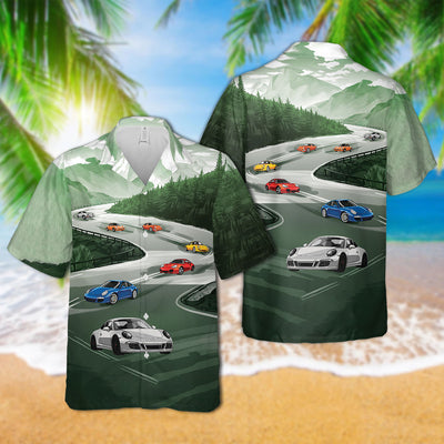 911 Racing Landscape Art Hawaiian Shirt
