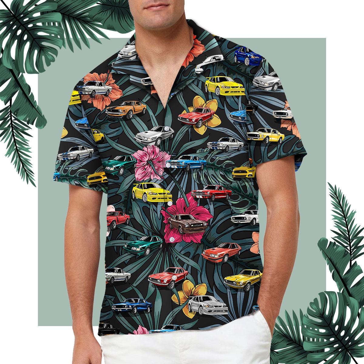2024 Mustang Collection Hawaiian Shirt - 'Stang Aloha Shirt For Beach and Summer