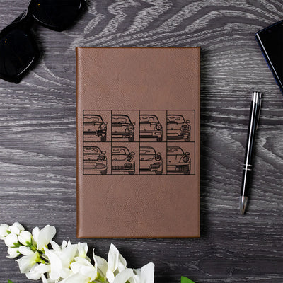 911 Front View Collection Laser Engraved Leather Journal v.2