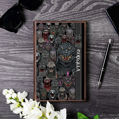 Godzilla Front Portrait Collection Art A5 Leather Journal