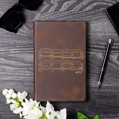 911 Front Collection Laser Engraved Leather Journal