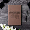 Challenger Front Collection Laser Engraved Leather Journal