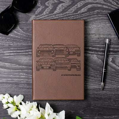 Camaro Front Collection Laser Engraved Leather Journal
