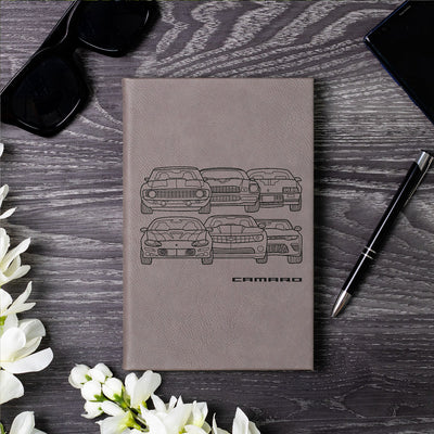 Camaro Front Collection Laser Engraved Leather Journal
