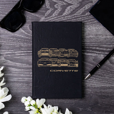 Vette Front Collection Laser Engraved Leather Journal