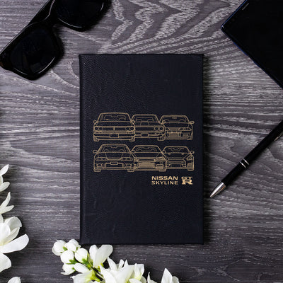 Skyline/GTR Front Collection Laser Engraved Leather Journal