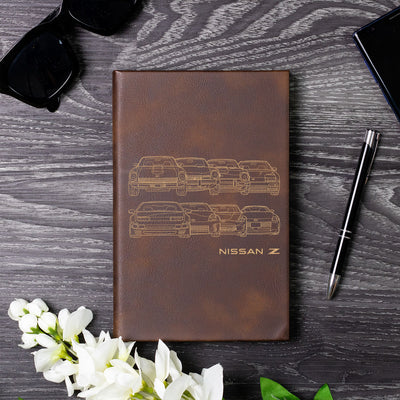 Z Front Collection Laser Engraved Leather Journal