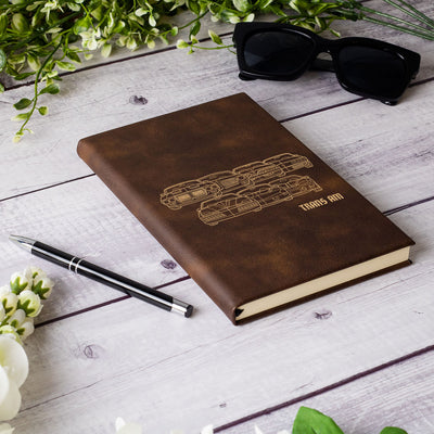 Trans Am/Firebird Front Collection Laser Engraved Leather Journal