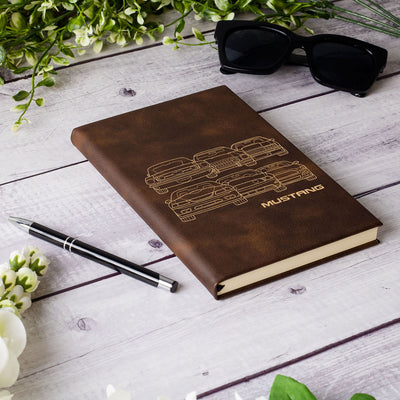 Stang Front Collection Laser Engraved Leather Journal