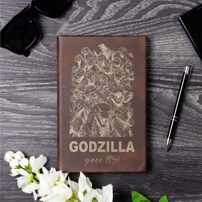 Godzilla Collection Art Journal - Laser Engraved Leather Journal v.2