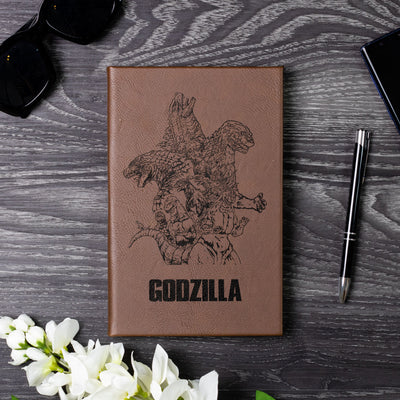 Godzilla Collection Art Journal - Laser Engraved Leather Journal v.2