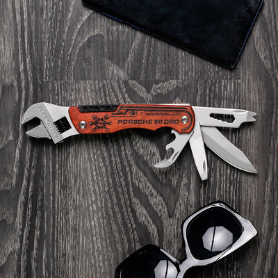 911 Dad Wrench Multi-Tool with Wood Handle
