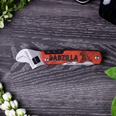 Godzilla Dad - Dadzilla Wrench Multi-Tool with Wood Handle