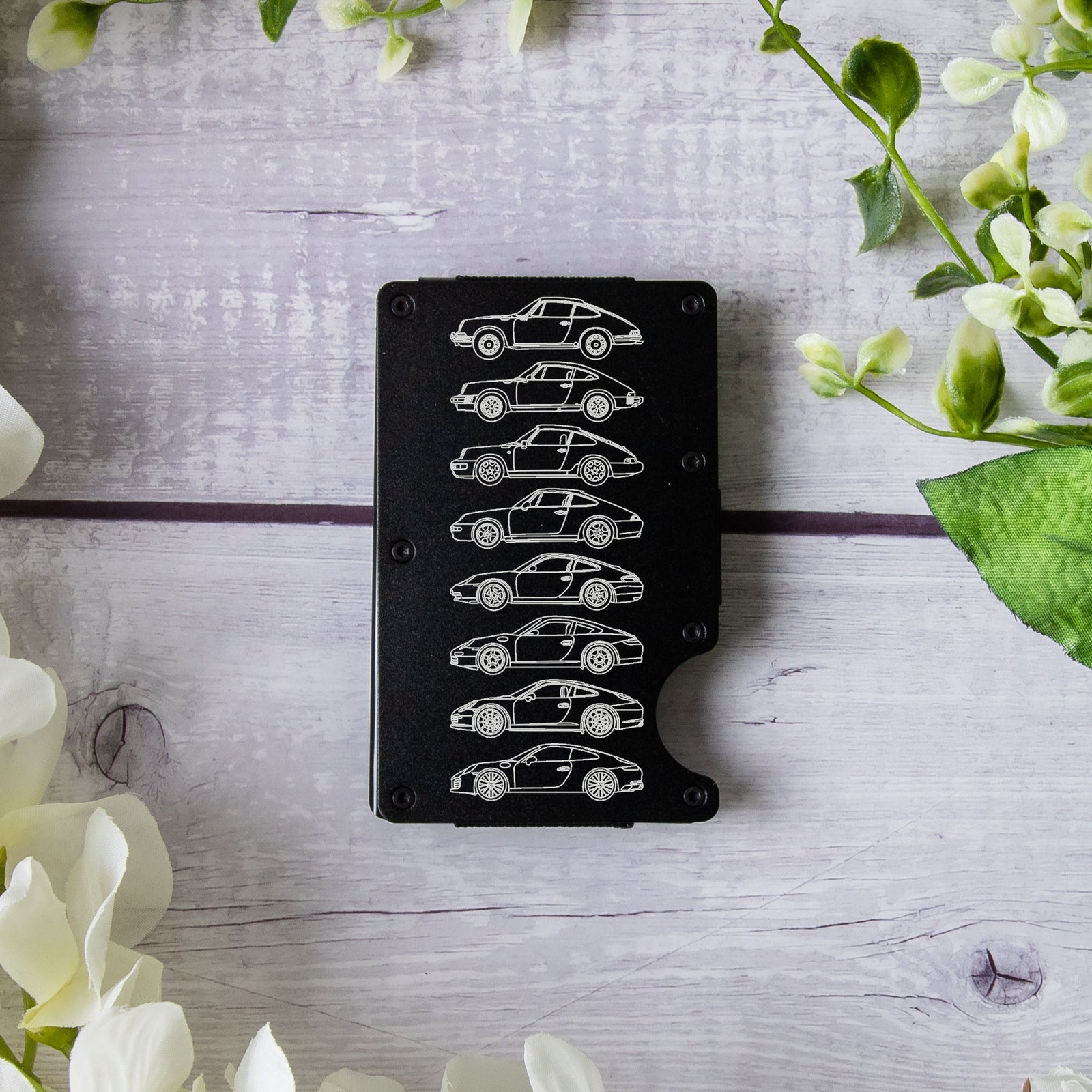 911 Silhouette Collection Minimalist Metal Wallet