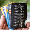 Vette Silhouette Collection Minimalist Metal Wallet