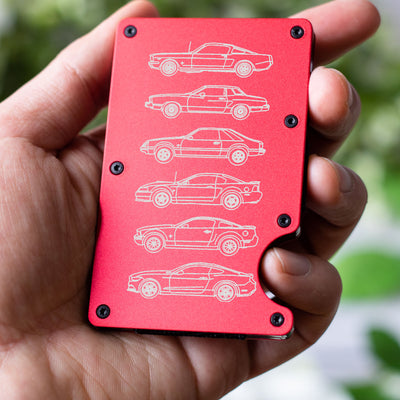 Mustang Silhouette Collection Minimalist Metal Wallet