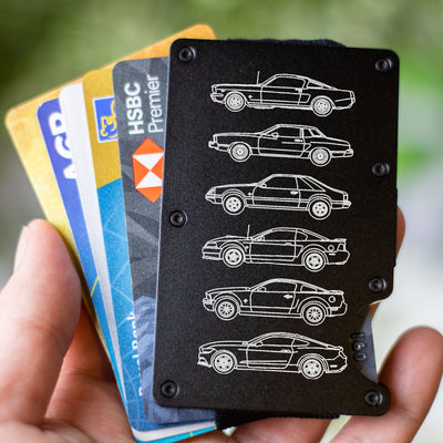 Mustang Silhouette Collection Minimalist Metal Wallet