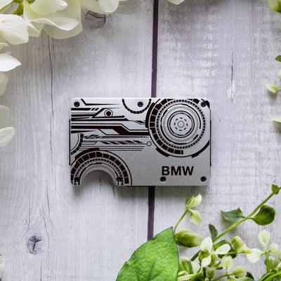 B.M.W Aluminum Compact Minimalist Wallet