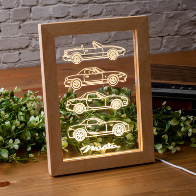 Miata Silhouette Collection Framed Led Night Light